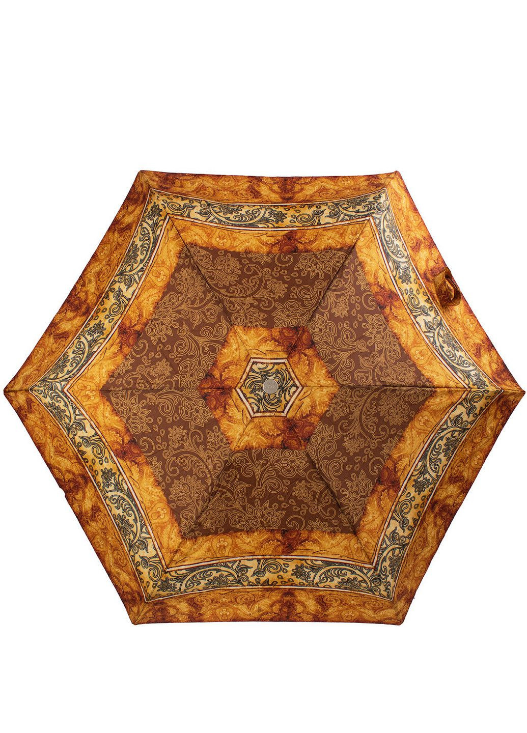 Коричневый складной зонт полный автомат 93 см Zest (197766180)