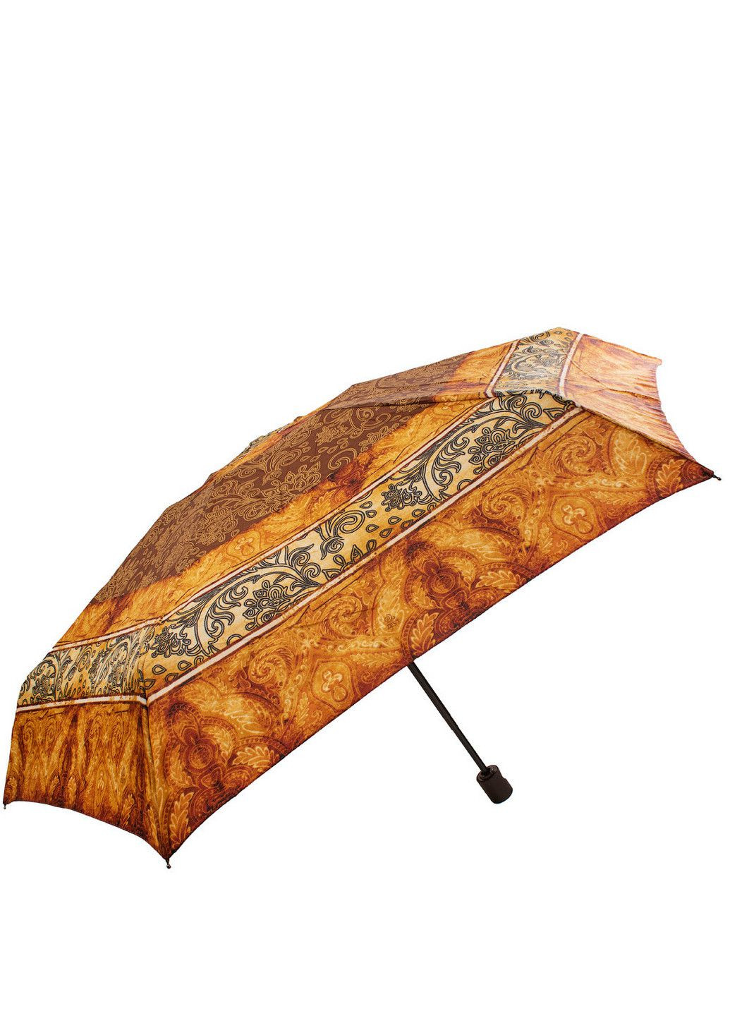 Коричневый складной зонт полный автомат 93 см Zest (197766180)