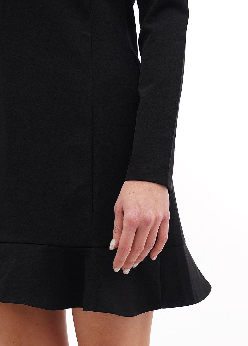 Чорна кежуал сукня дзвін Sassofono однотонна