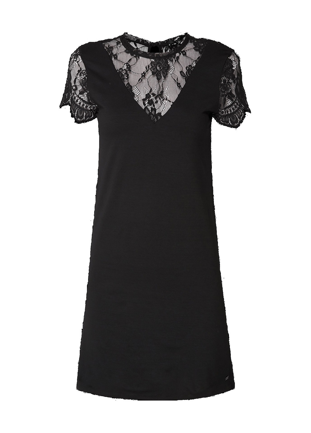 Чорна коктейльна сукня Tigha однотонна