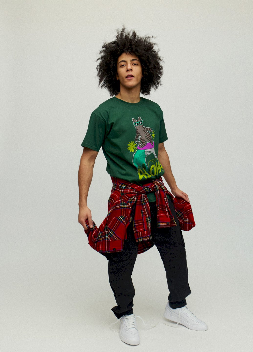 Темно-зелена футболка чоловіча YAPPI