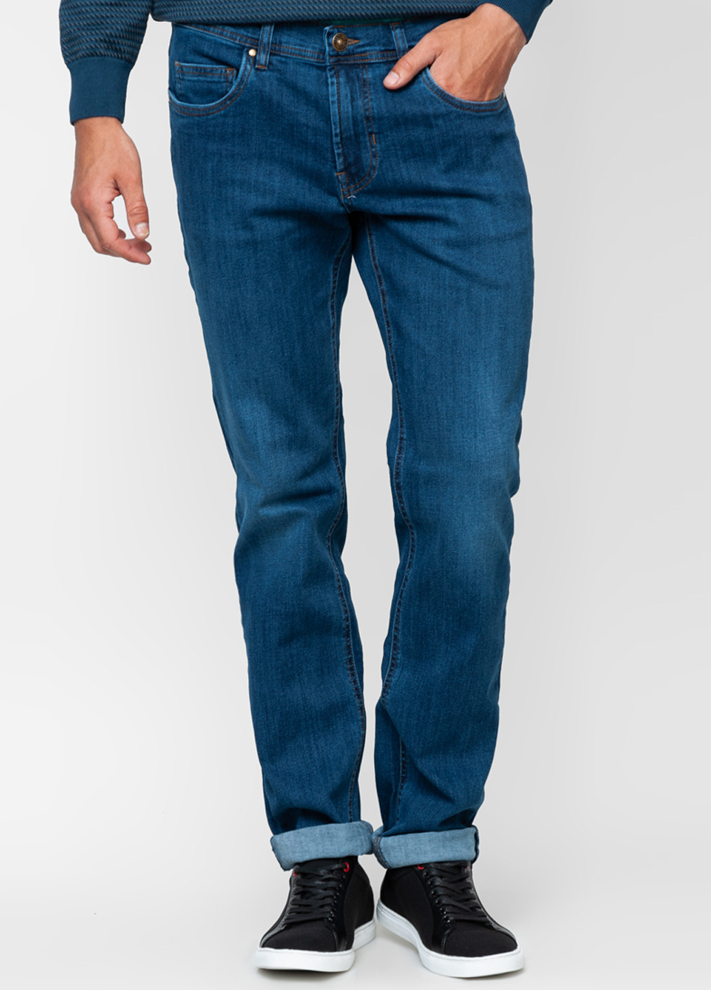 Синие демисезонные джинсы Arber