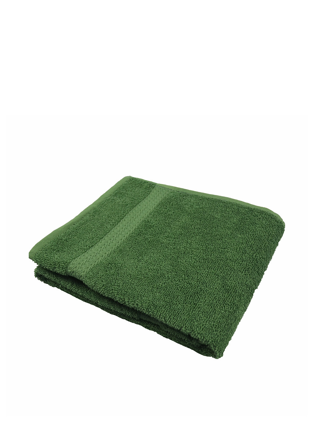 No Brand полотенце, 50х90 см однотонный зеленый производство - Узбекистан