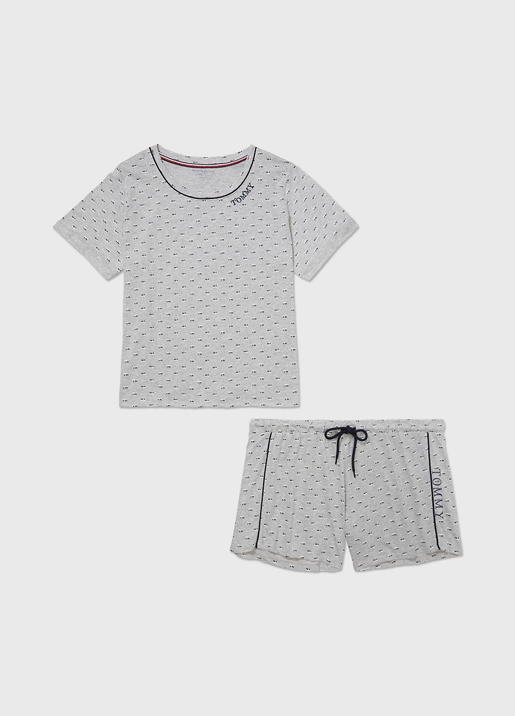 Серая всесезон пижама (футболка, шорты) футболка + шорты Tommy Hilfiger