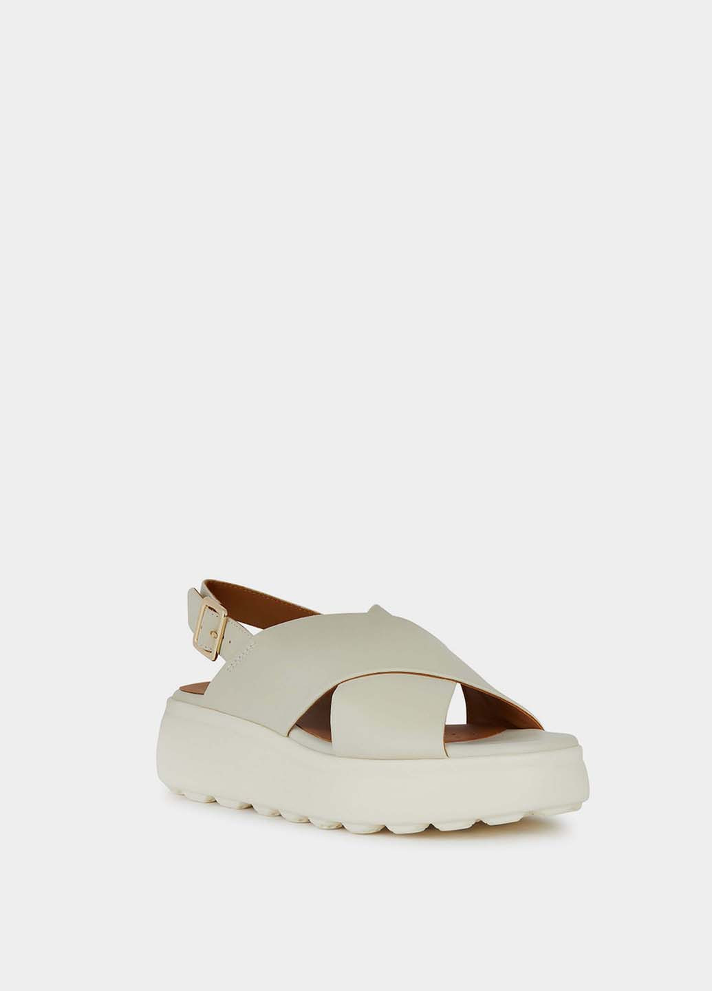 Светло-бежевые босоножки Geox с ремешком