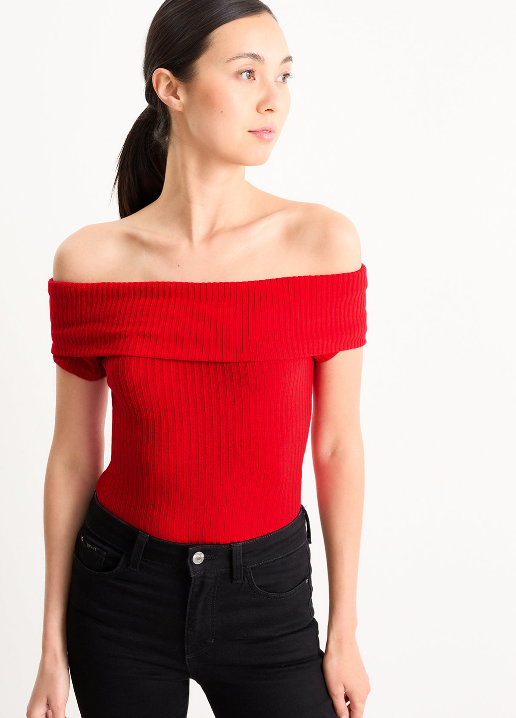 Червона блуза C&A