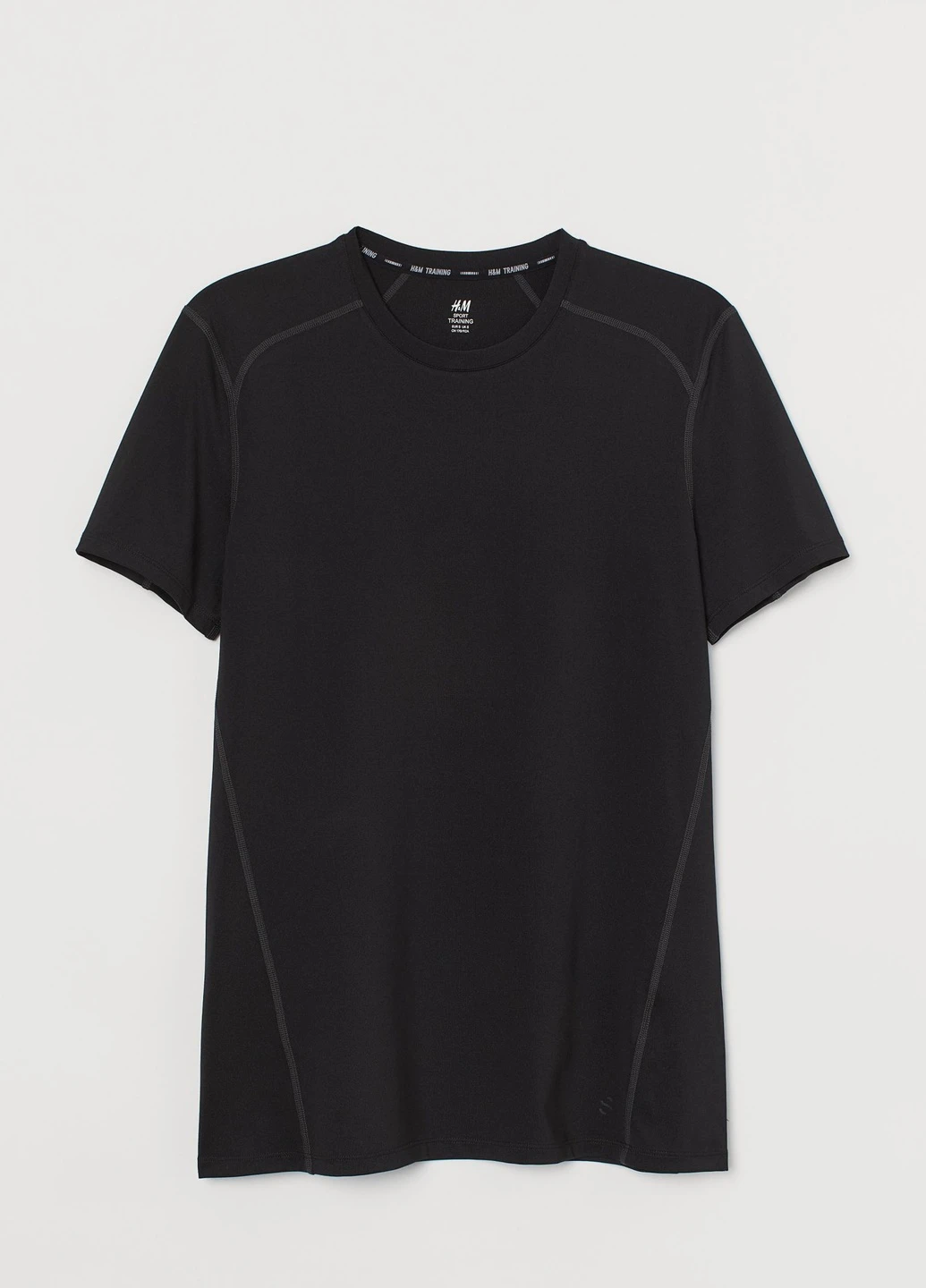 Чорна футболка спорт H&M
