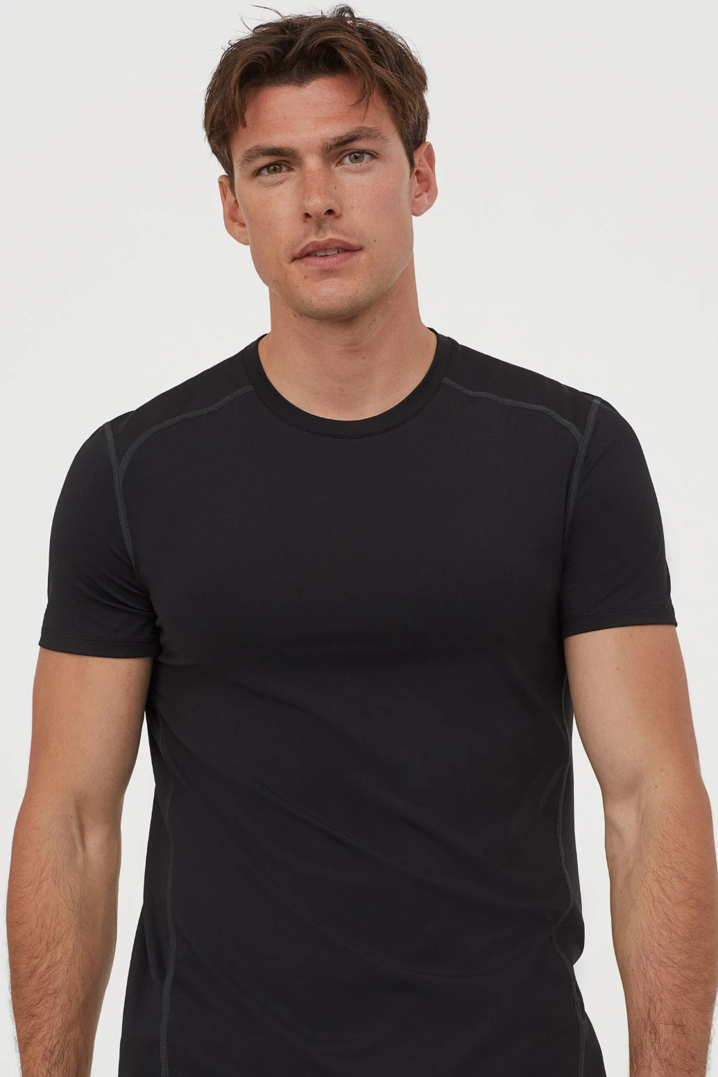 Чорна футболка спорт H&M