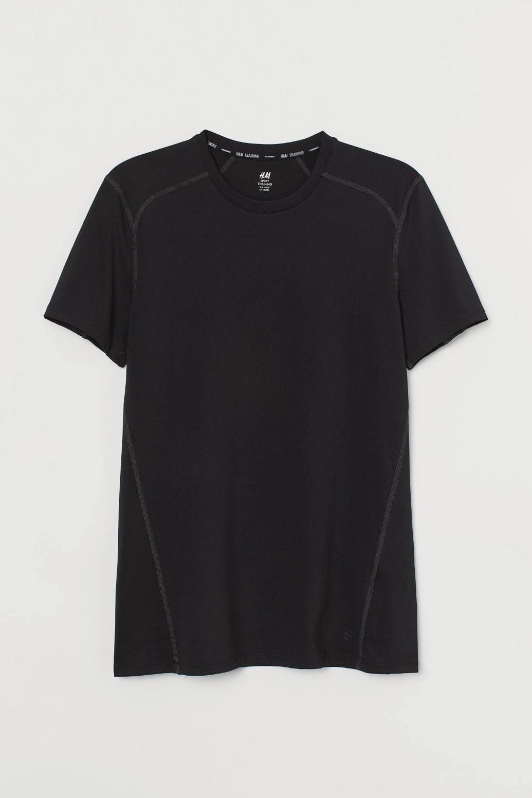 Чорна футболка спорт H&M