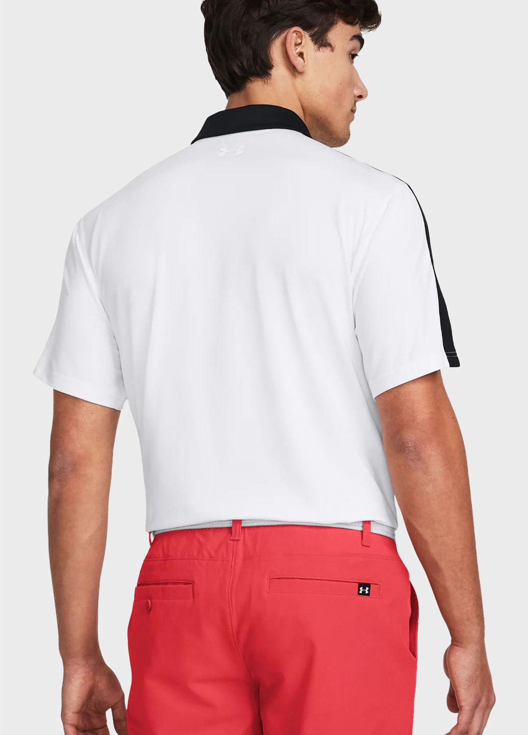 Белая футболка-поло для мужчин Under Armour с логотипом