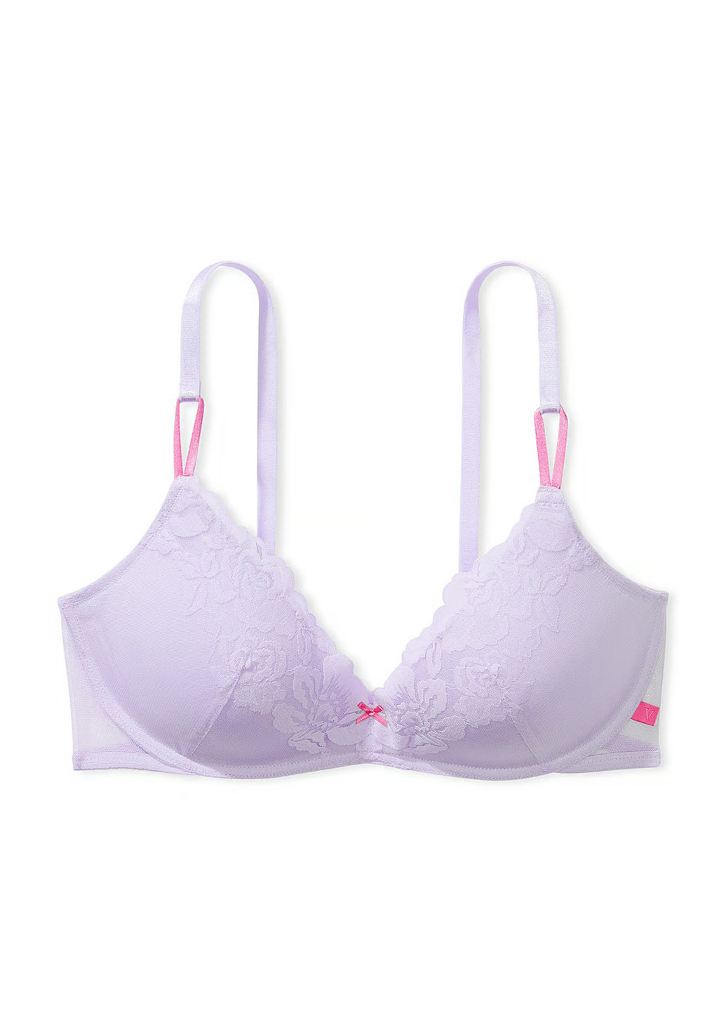 Сиреневый корбей бюстгальтер Victoria's Secret без косточек полиамид