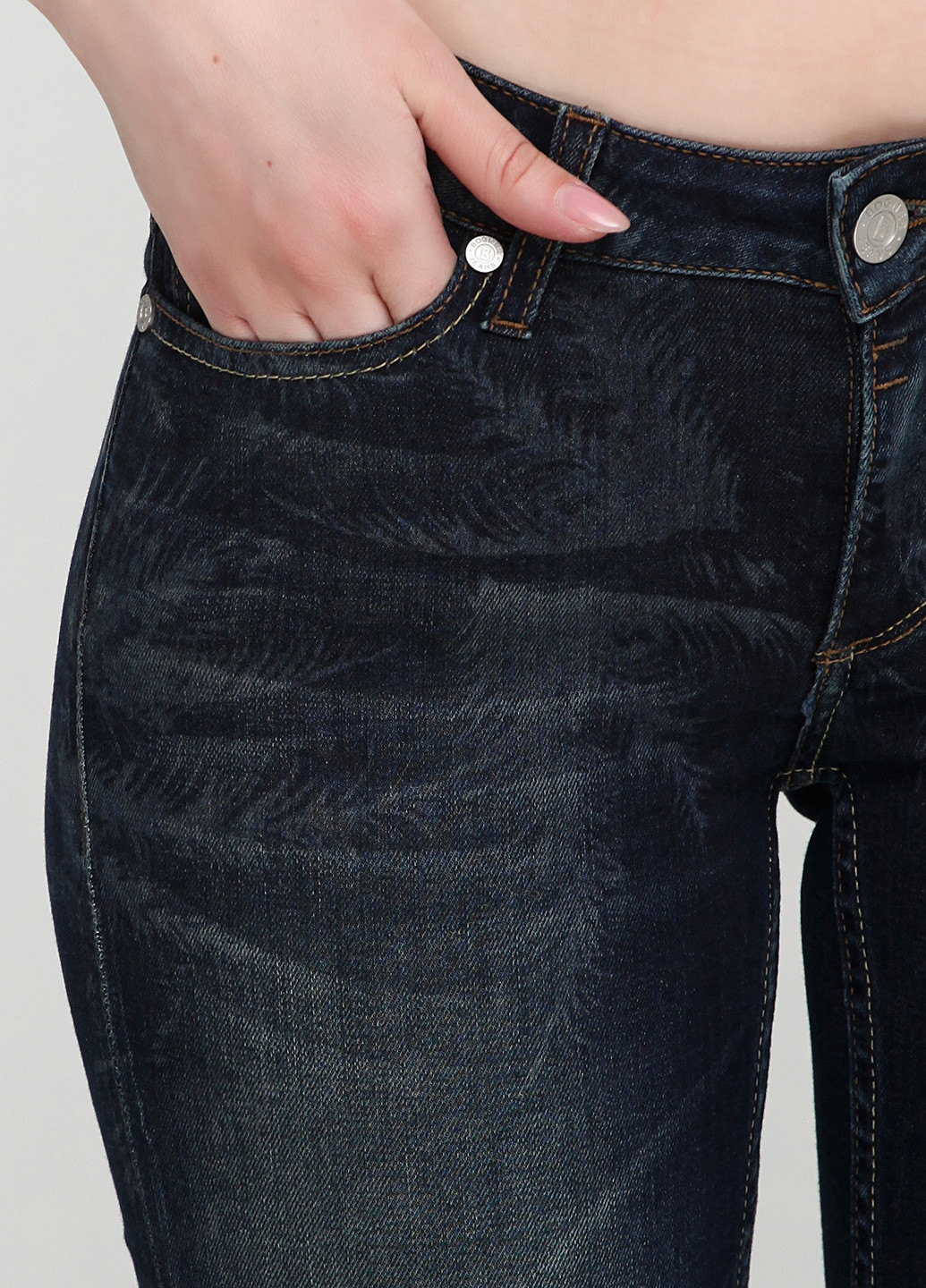 Темно-синие демисезонные зауженные джинсы Bogner