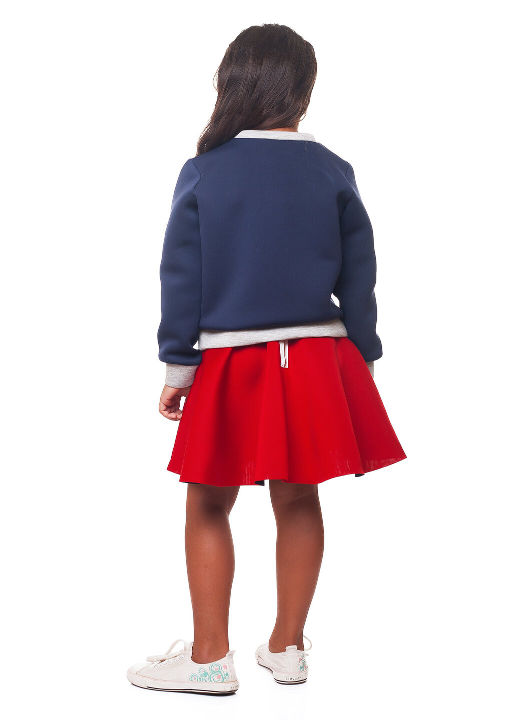 Красная кэжуал однотонная юбка Kids Couture со средней талией