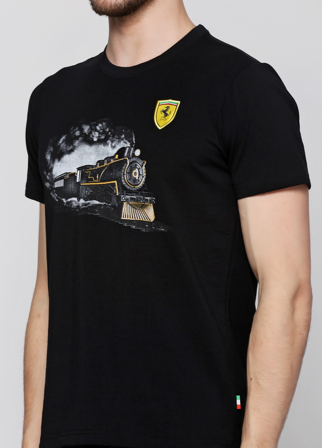 Черная футболка мужская Puma Ferrari