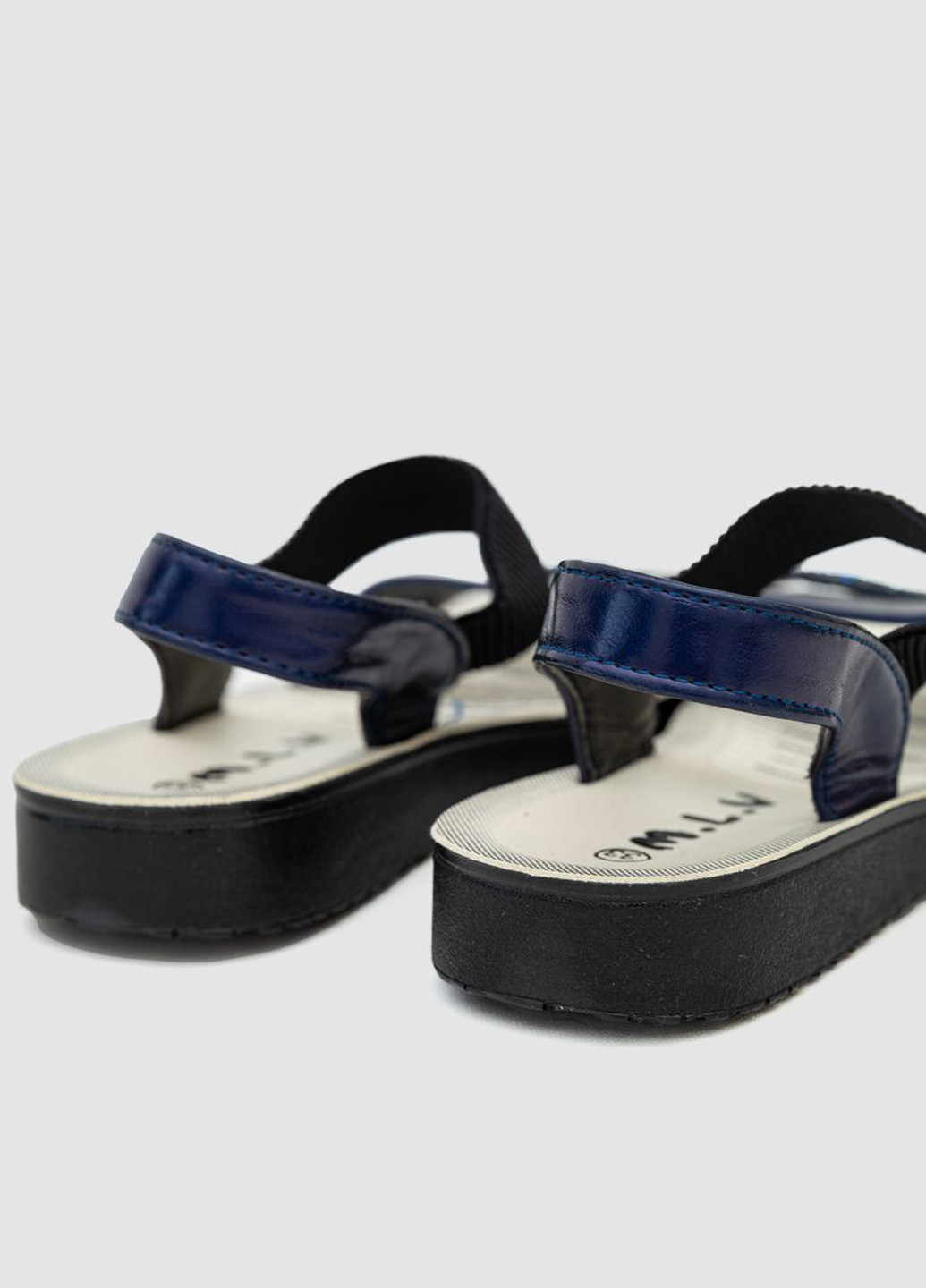 Темно-синие босоножки Bee с глиттером