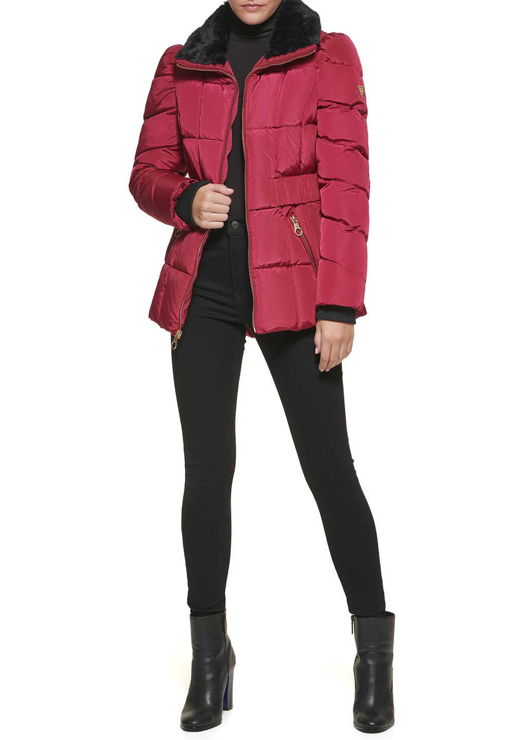 Бордова демісезонна куртка Guess