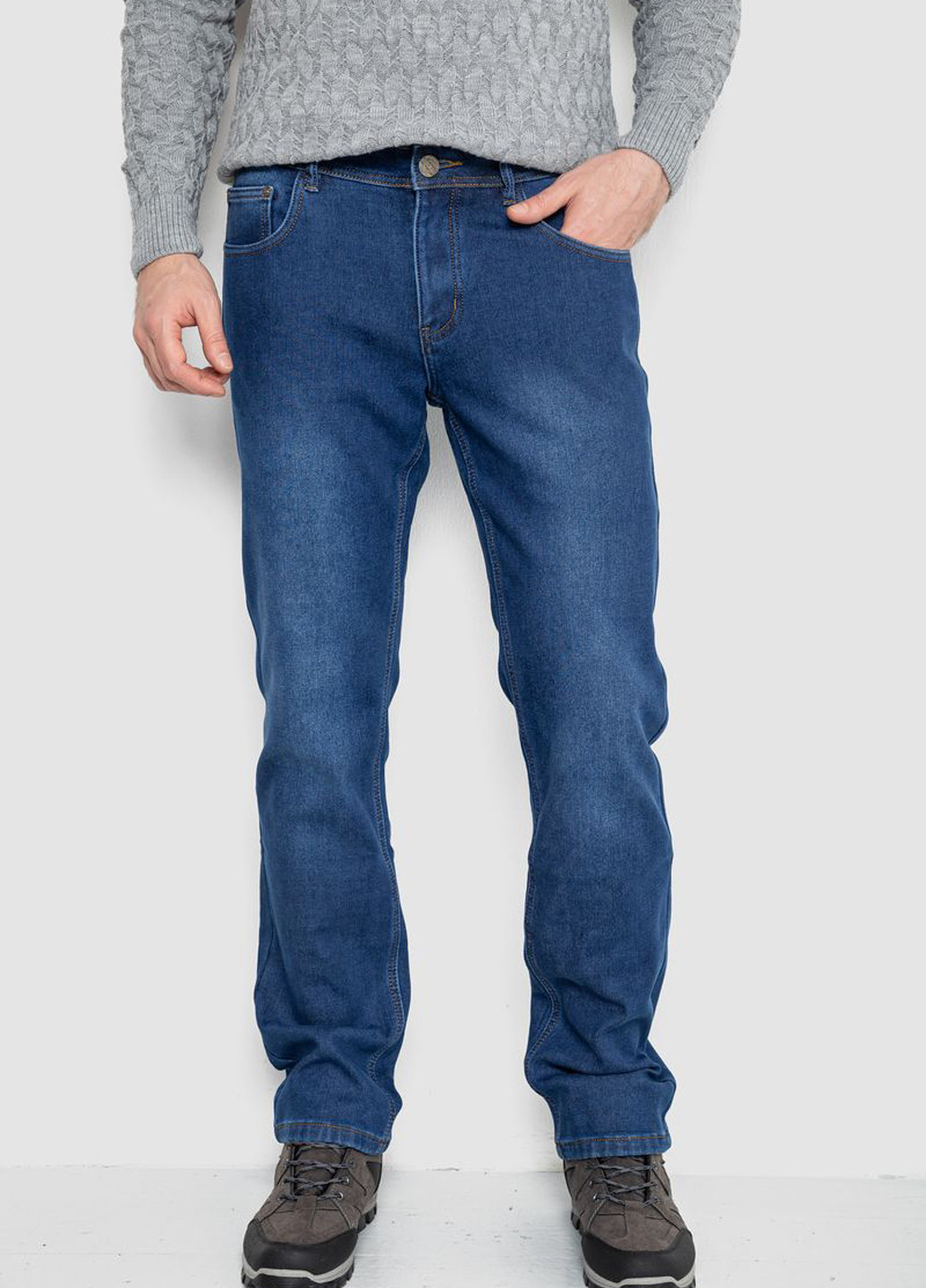 Синие демисезонные регюлар фит джинсы Ager