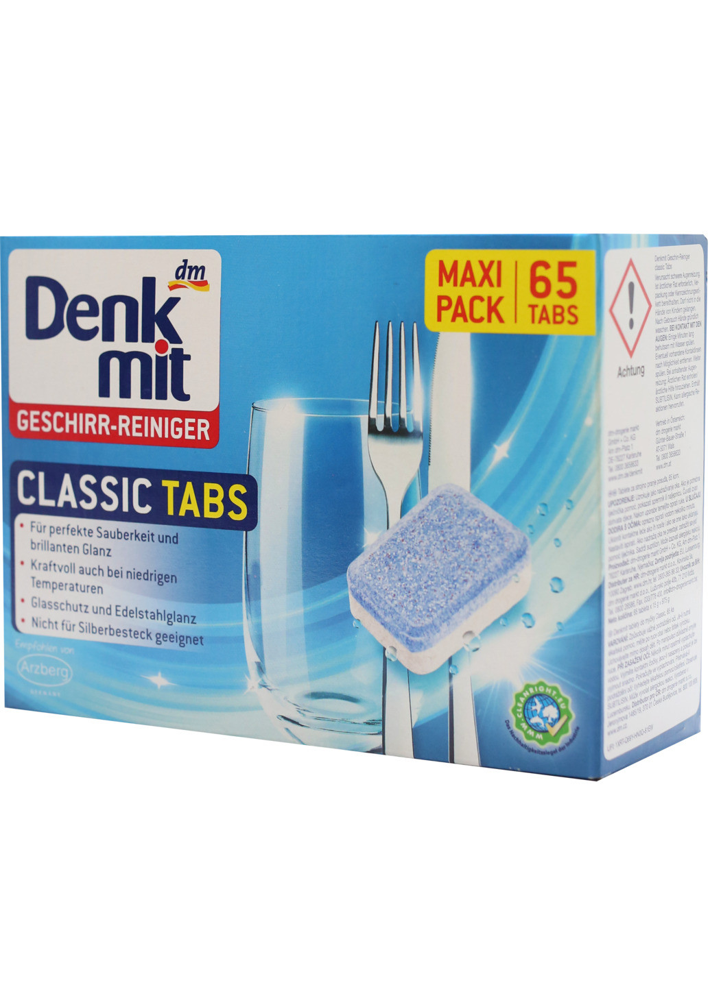 Таблетки для посудомийної машини Classic 65 шт Denkmit (255671621)
