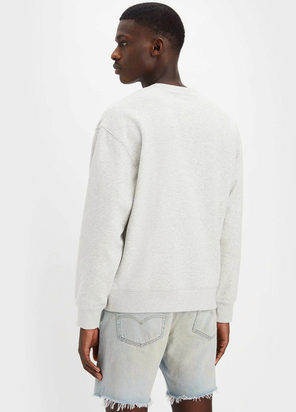 Світло-сірий світшот Levi's меланж без декору (303271405)