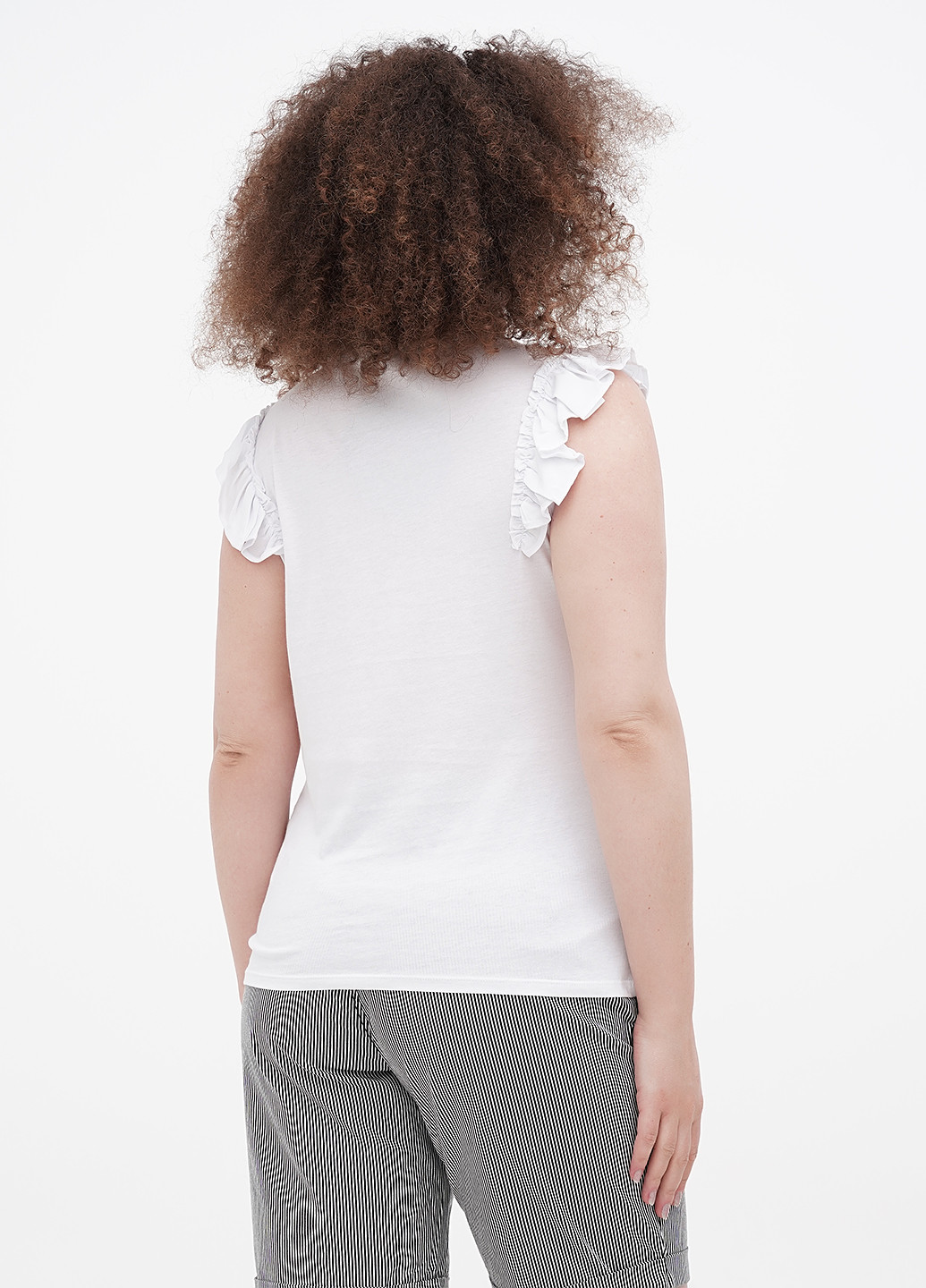 Белая летняя футболка Orsay