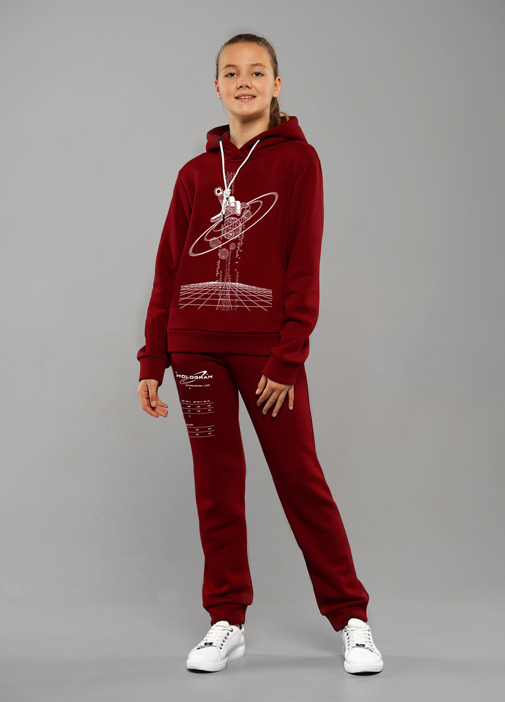 Спортивний утеплений костюм Еллі тринитка з начосом Sinthia (256517075)