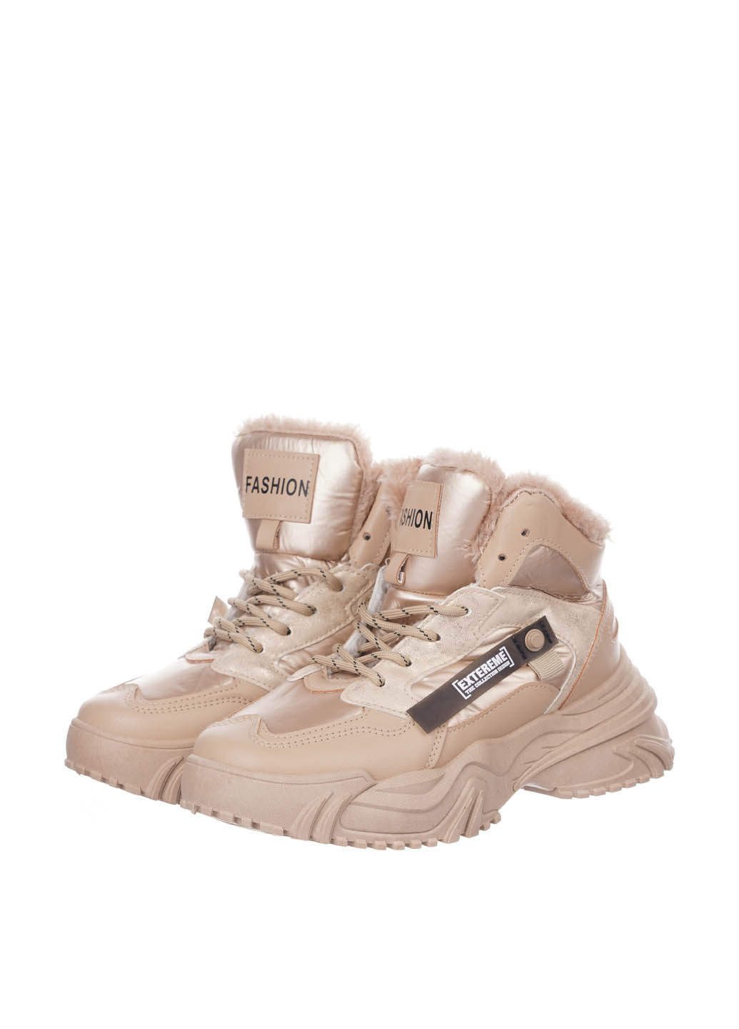 Зимние ботинки No Brand с мехом из искусственной кожи