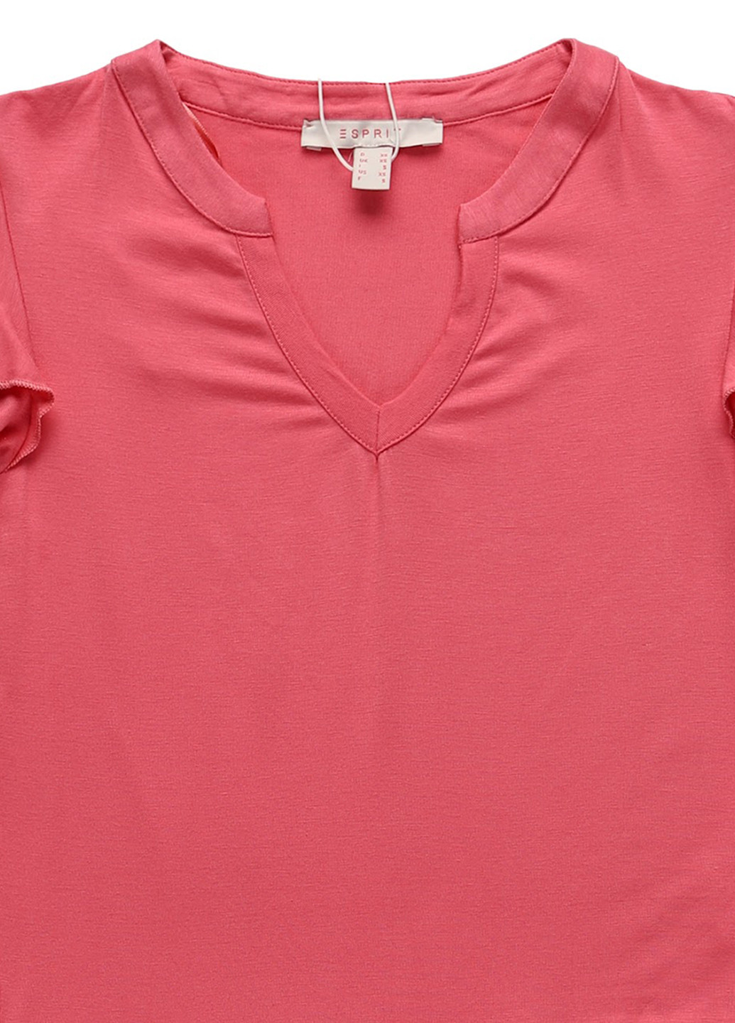 Розовое кэжуал платье клеш Esprit однотонное