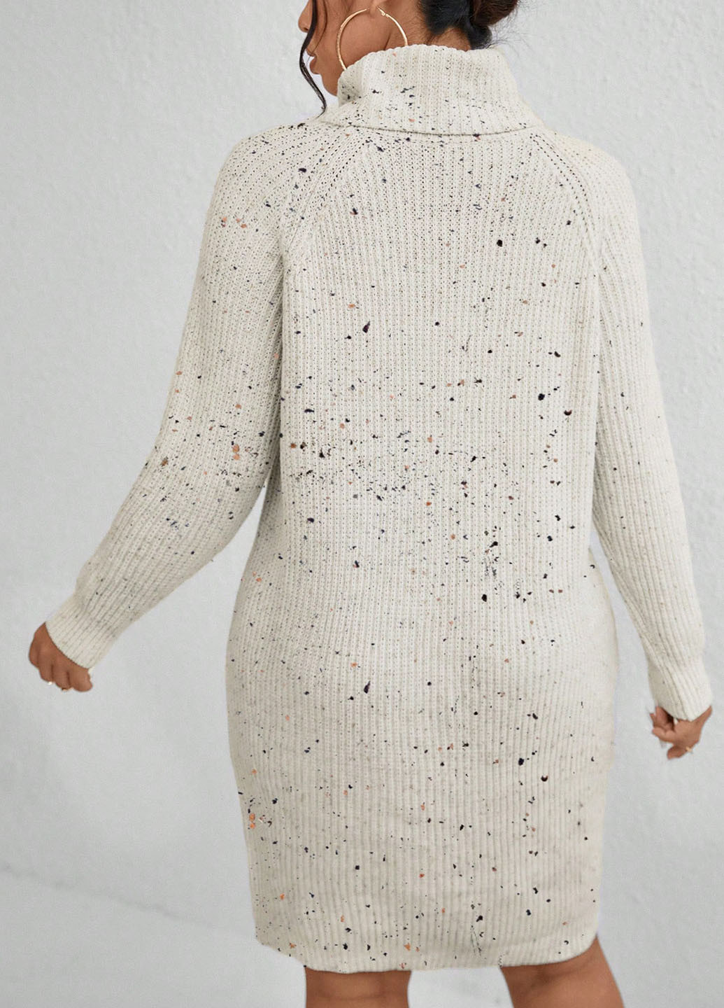 Білий кежуал сукня сукня светр SHEIN з малюнком