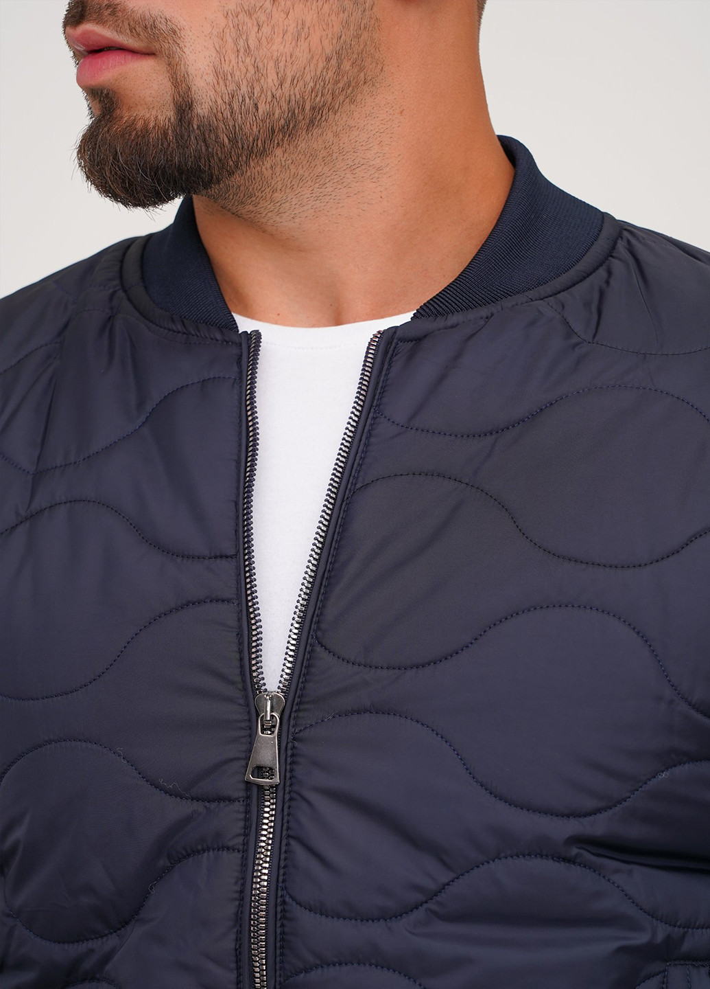 Темно-синяя демисезонная куртка Trend Collection
