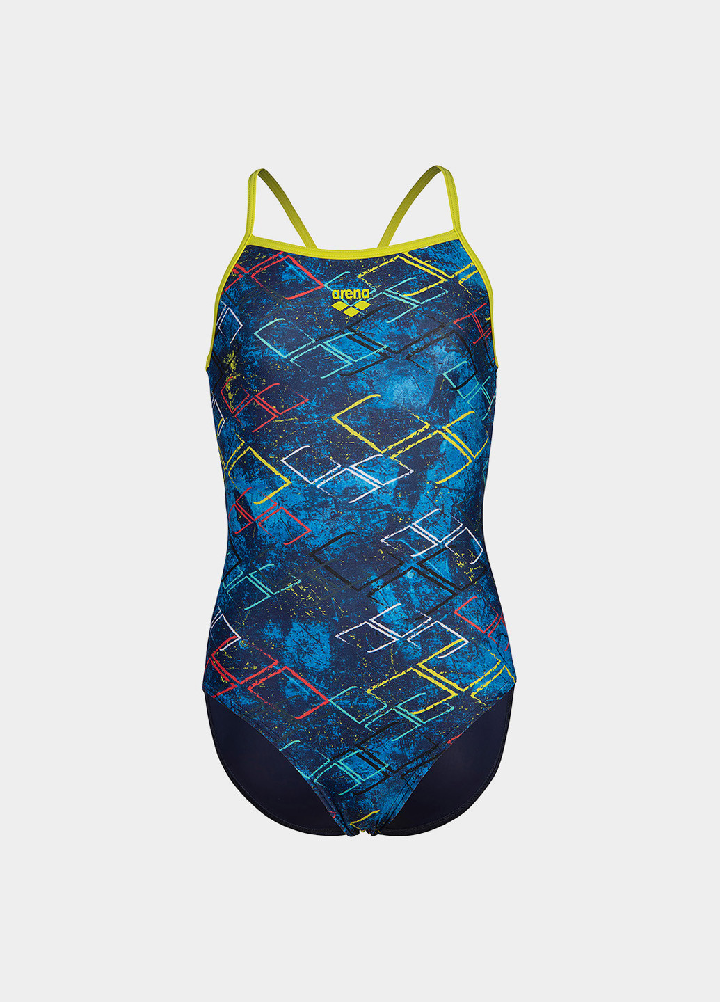 Светло-синий демисезонный купальник слитный Arena DALY SWIMSUIT LIGHT DROP BACK