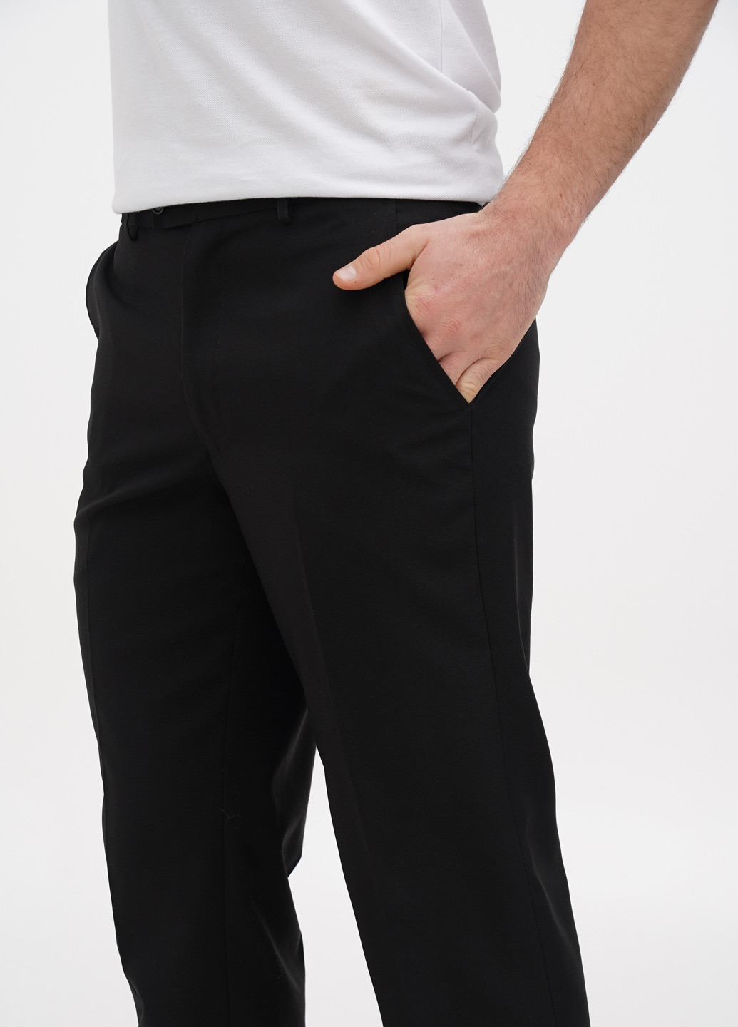 Черные кэжуал демисезонные прямые, классические брюки H&M