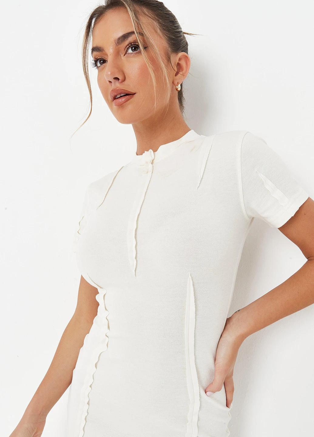 Молочна кежуал сукня футляр Missguided однотонна