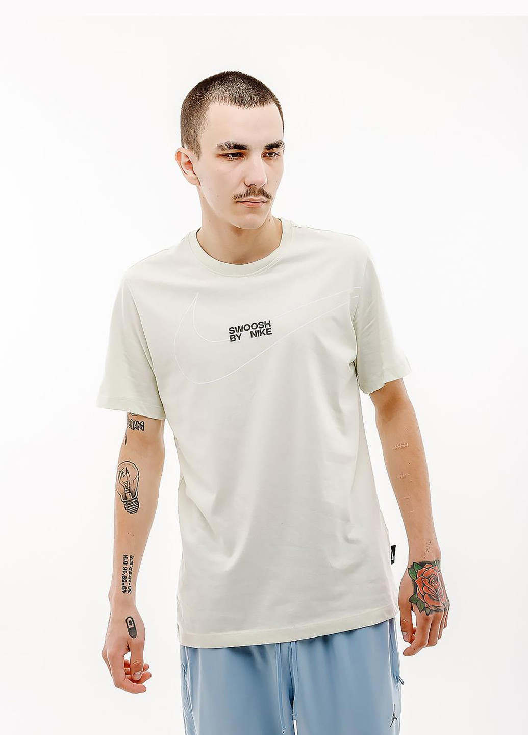 Светло-бежевая футболка fq3785-020 Nike M TEE LBR BIG SWOOSH
