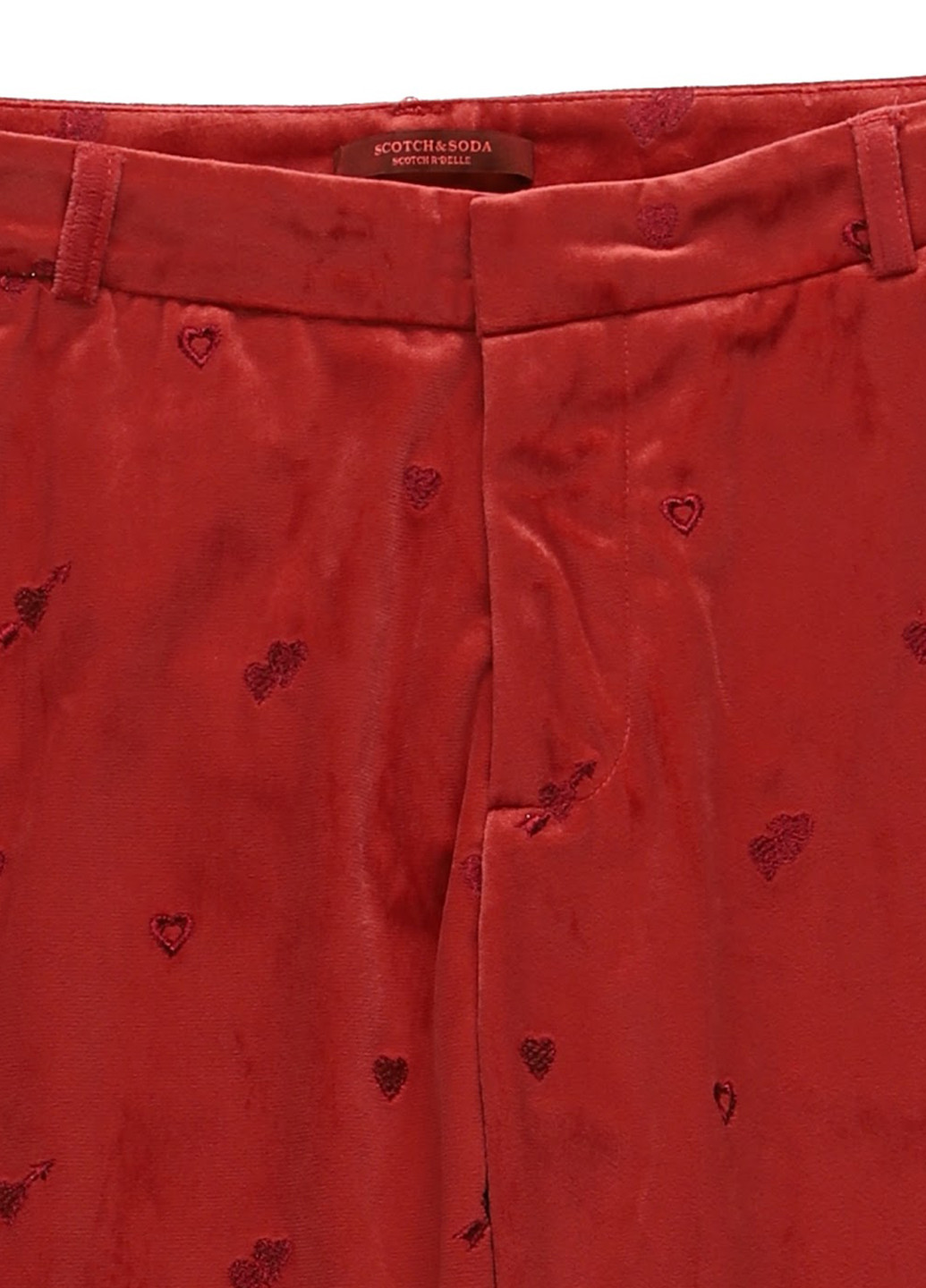 Бордовые кэжуал летние чиносы брюки Scotch & Soda