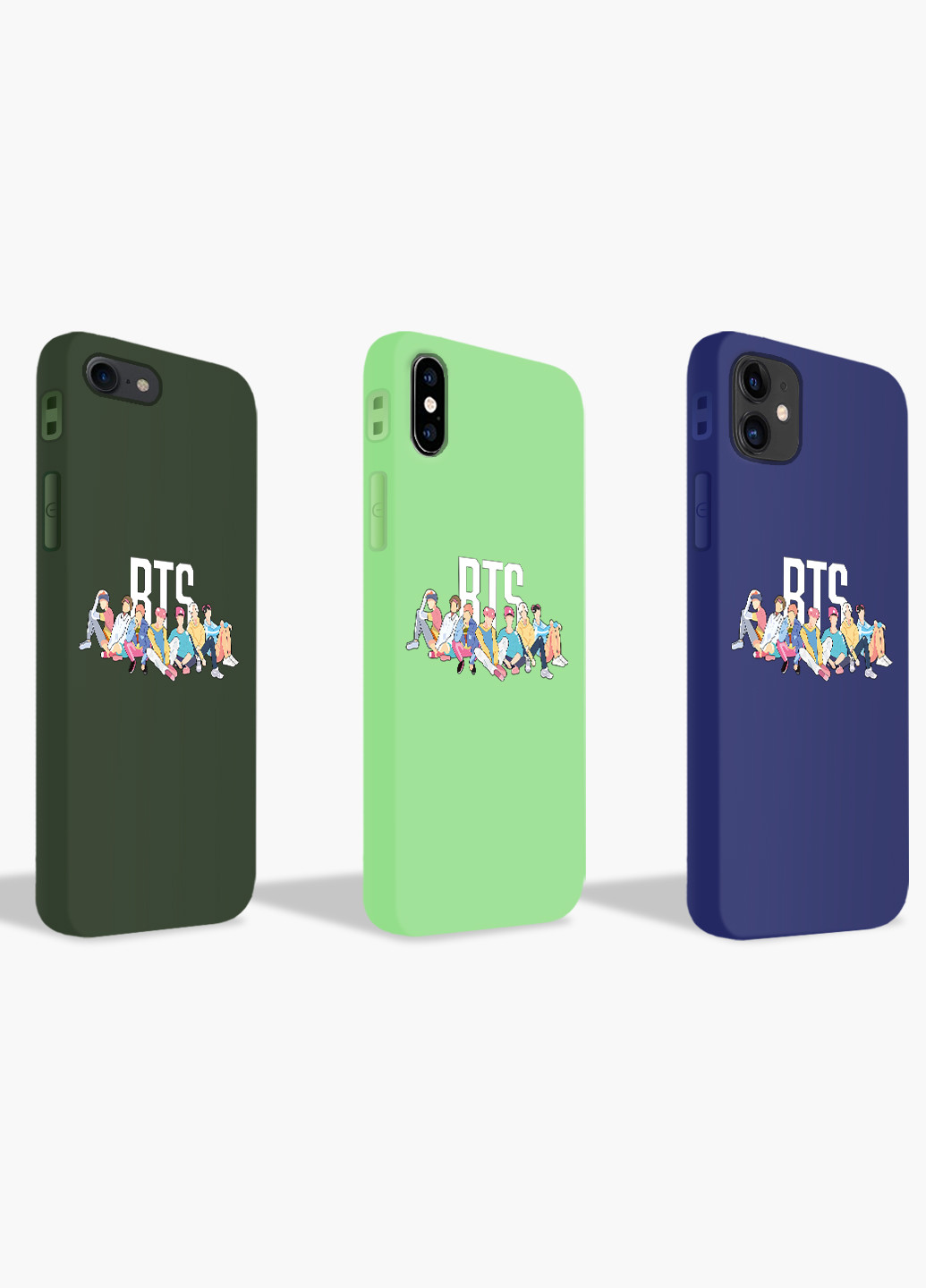 Чохол силіконовий Apple Iphone Xs БТС (BTS) (8938-1061) MobiPrint (219331322)