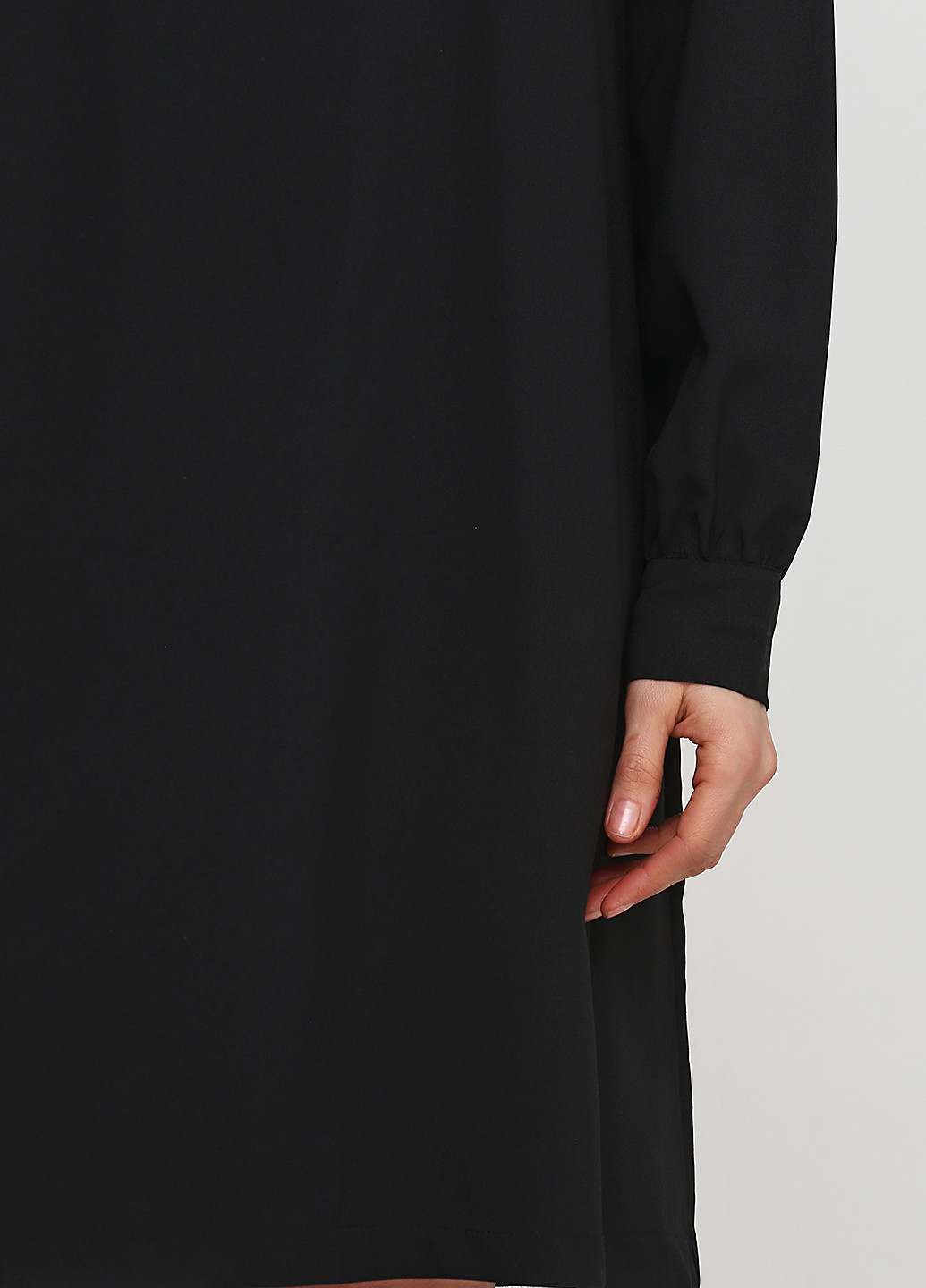 Черное кэжуал платье а-силуэт Le Phare de la Baleine однотонное