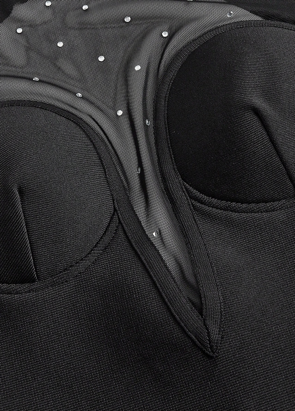 Черное коктейльное платье с открытой спиной SHEIN однотонное