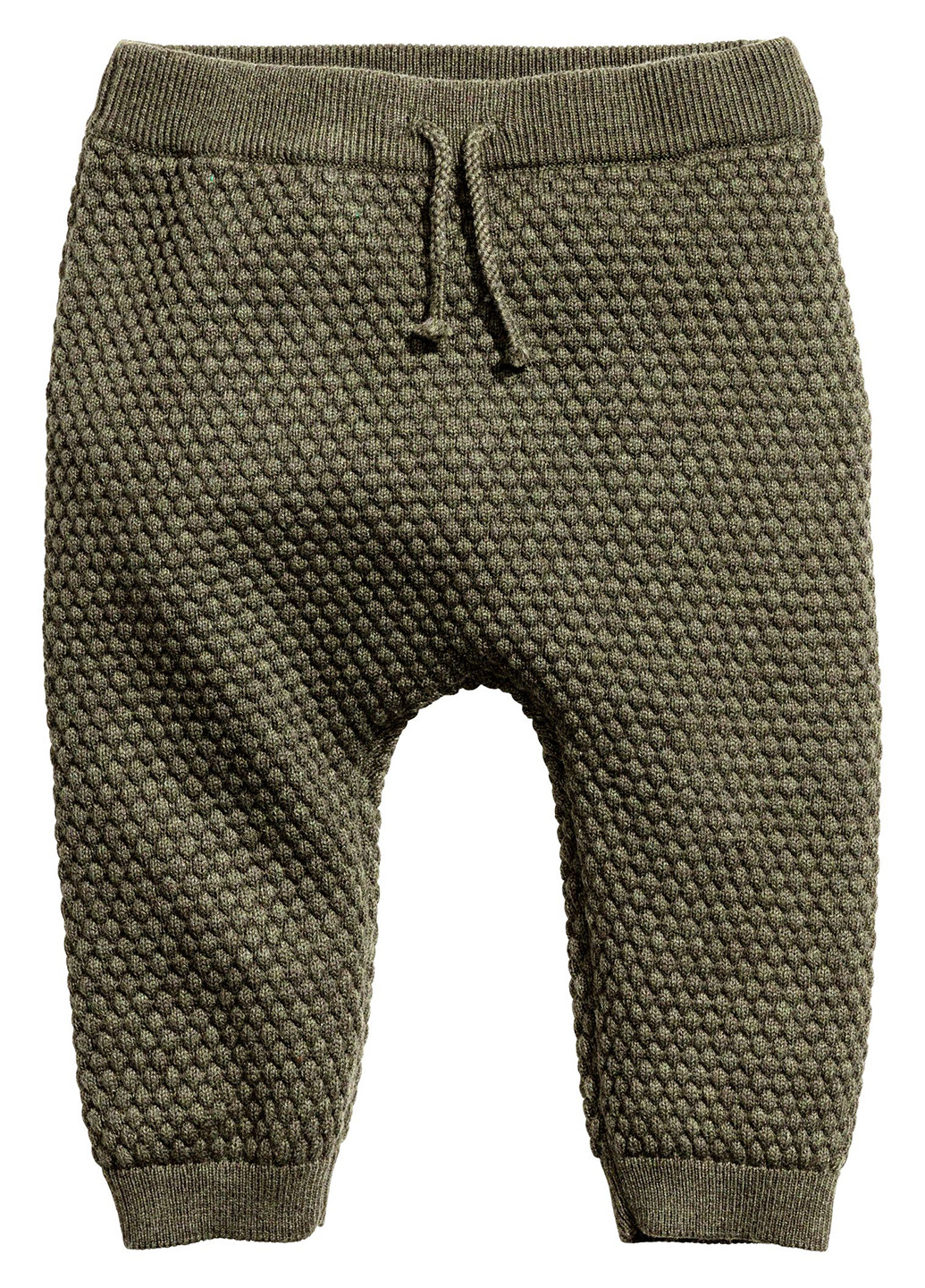 Серо-зеленые кэжуал демисезонные брюки зауженные H&M