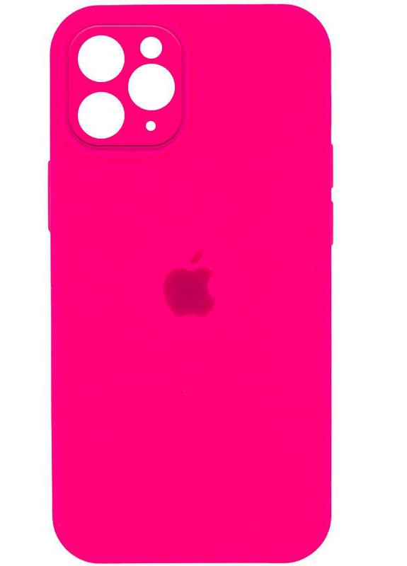 Силиконовый Чехол Накладка Закрытая Камера Silicone Case Full Camera Для iPhone 12 Pro Barbie Pink No Brand (254091697)