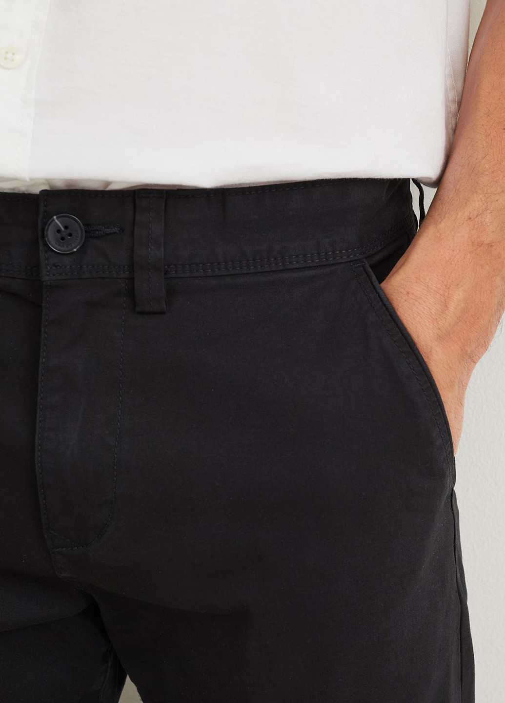 Черные кэжуал демисезонные чиносы брюки C&A