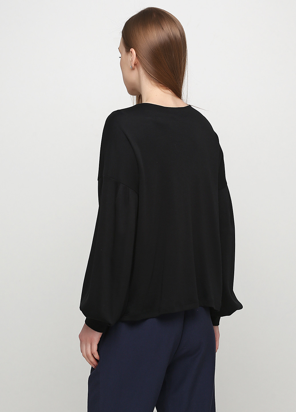 Черная демисезонная блуза Uterque