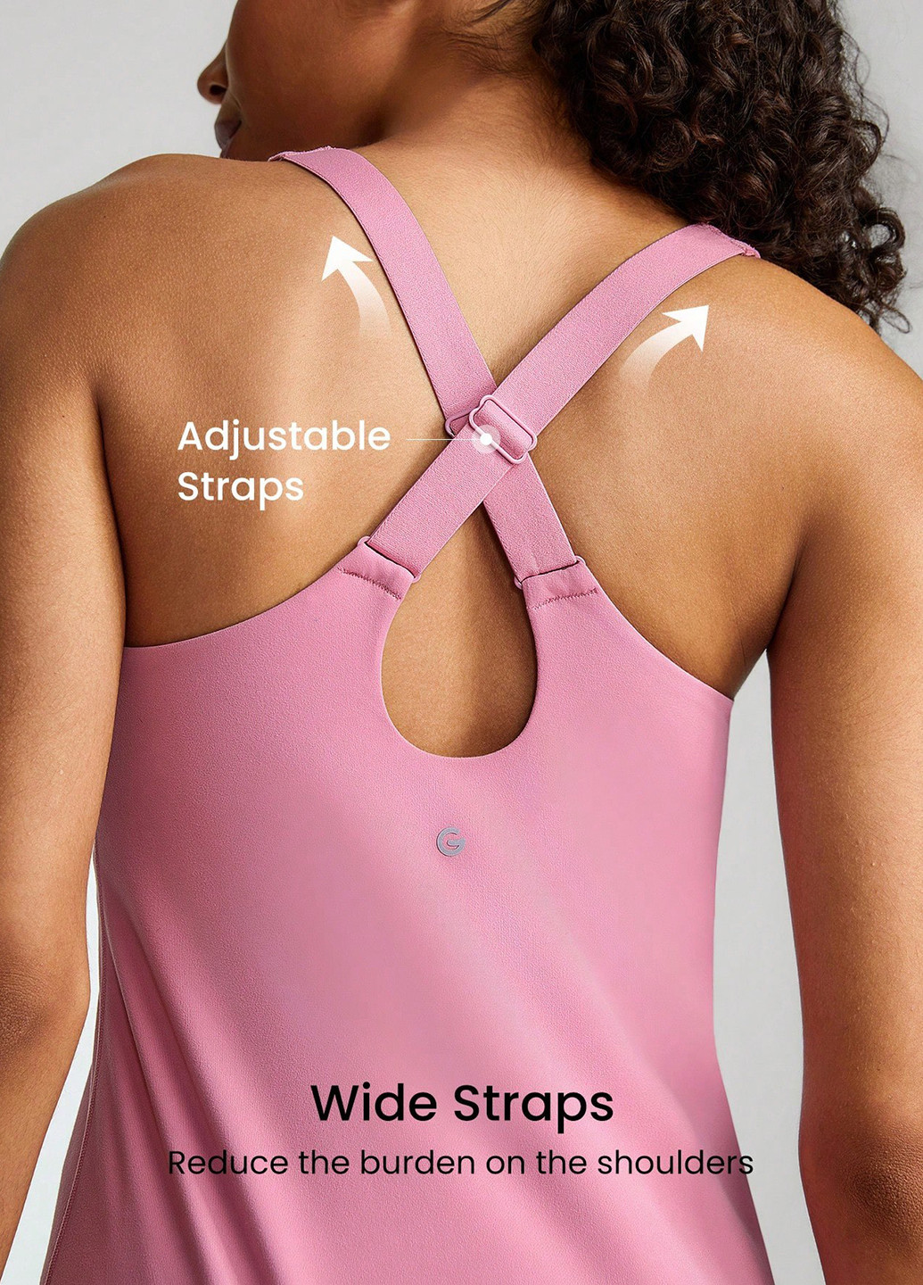 Пудрова спортивна сукня сукня-майка SHEIN однотонна