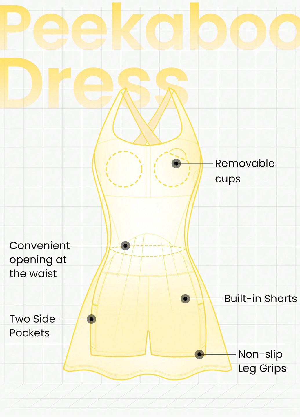 Пудрова спортивна сукня сукня-майка SHEIN однотонна