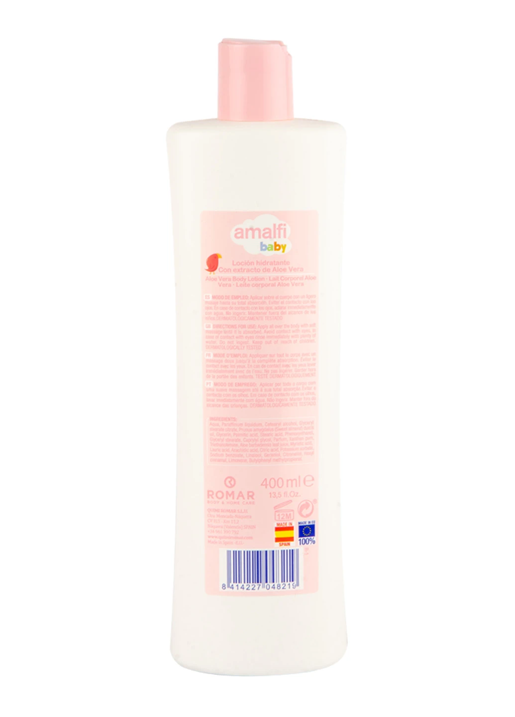 Увлажняющий лосьон для тела Baby ALOE VERA 400 мл Amalfi (252092425)