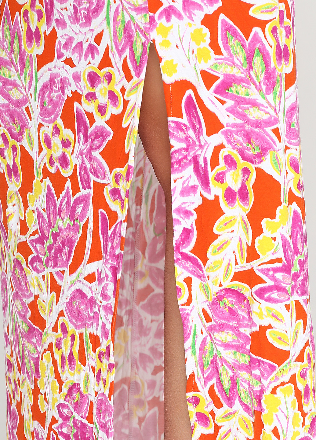 Розовое кэжуал платье Ralph Lauren с цветочным принтом