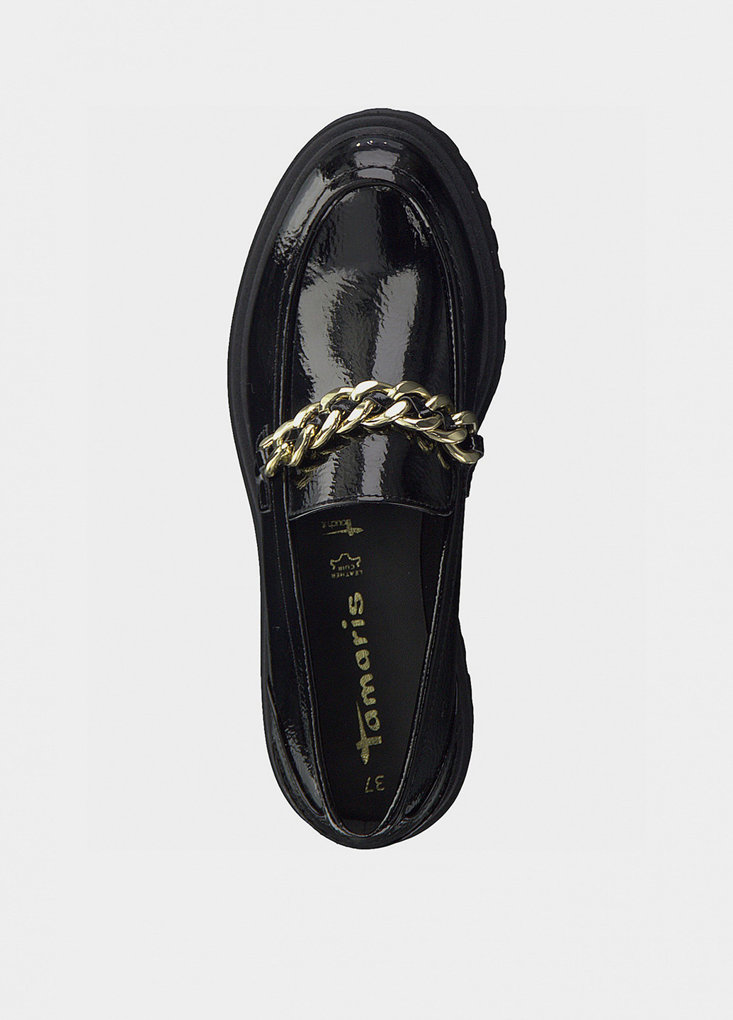 Tamaris Туфли лоферы черный з искусственная кожа, германия — демисезон (329038521)