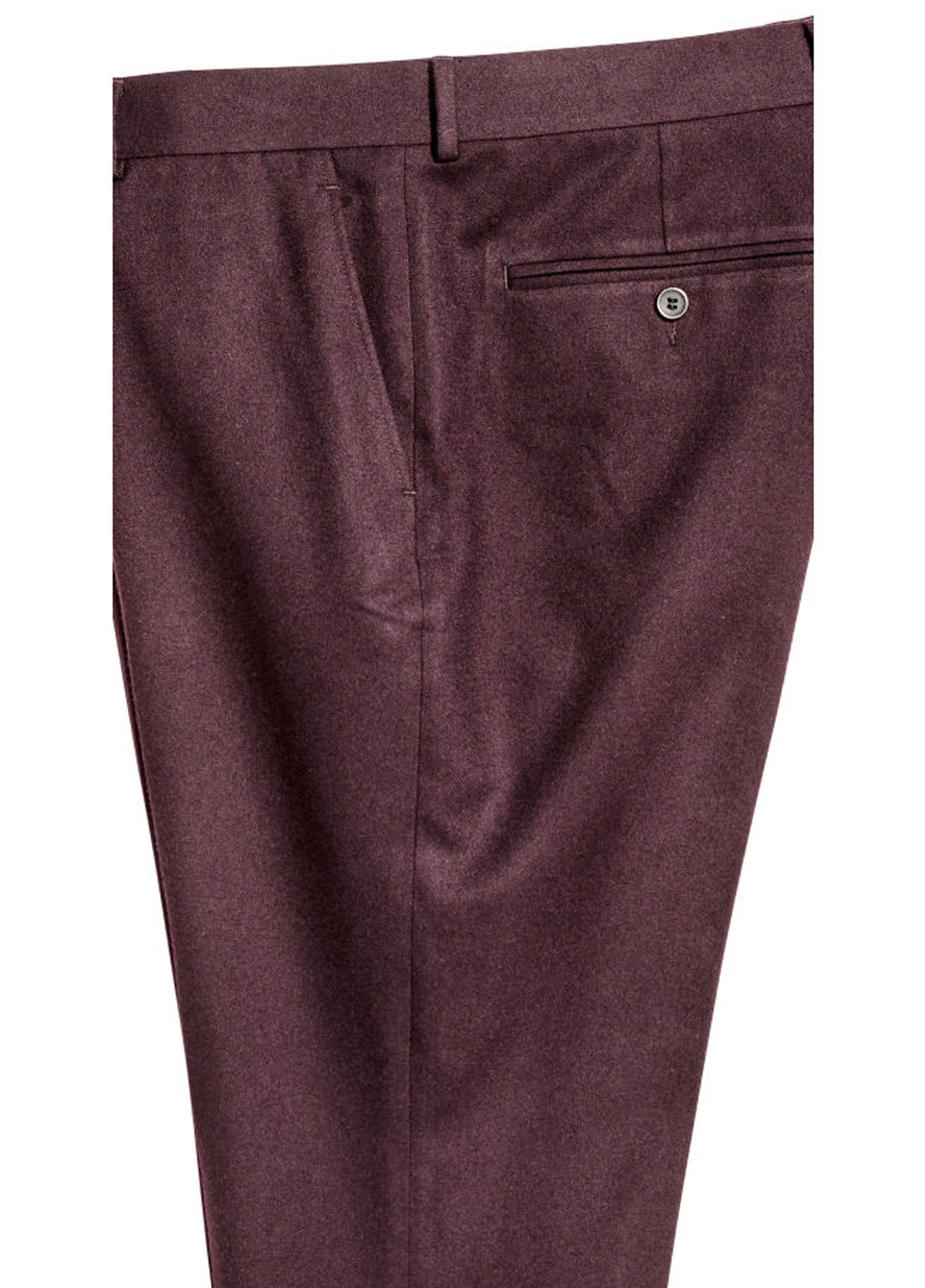 Сливовые классические демисезонные зауженные брюки H&M