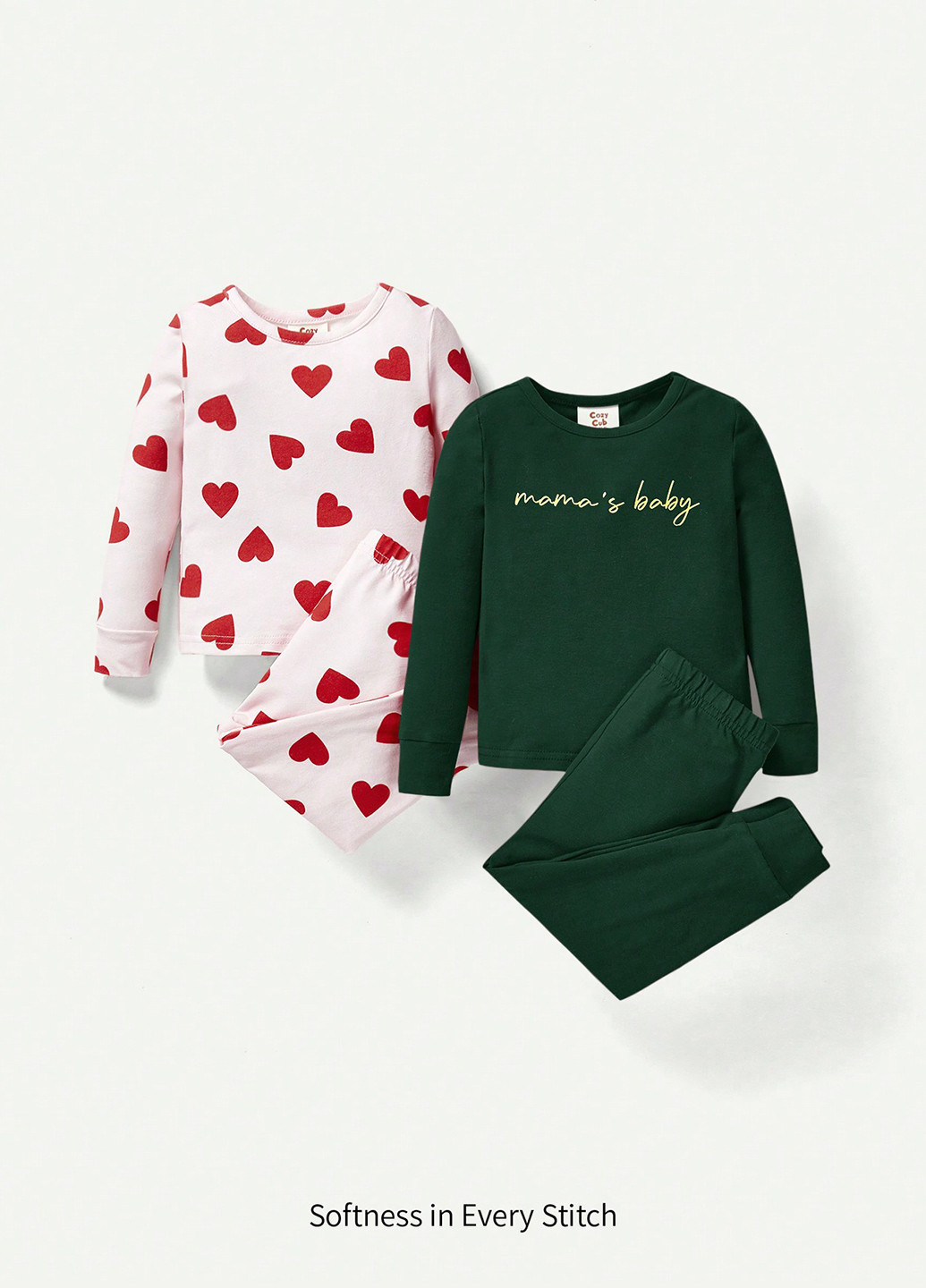 Комбинированная всесезон пижама (лонгслив (2 шт.), брюки (2 шт.)) лонгслив + брюки SHEIN