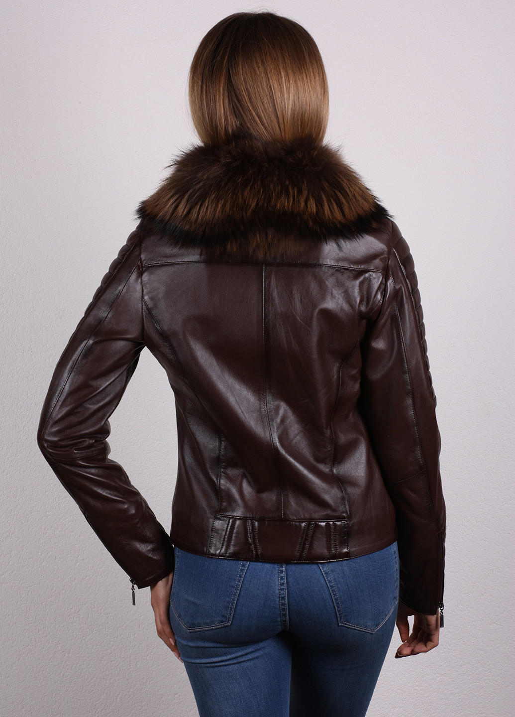 Темно-коричнева зимня куртка Zaferi