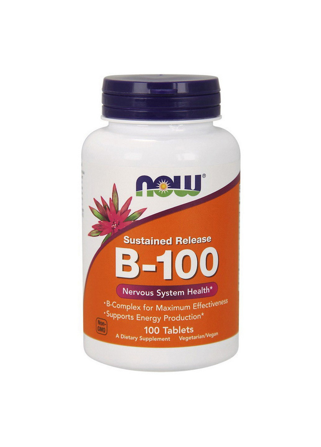 Комплекс витаминов группы Б B-100 (100 таб) нау фудс Now Foods (255410482)